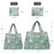 Wrapables Large & Small Foldable Tote Nylon Reusable Grocery Bags, Set of 2, Easter Bunny